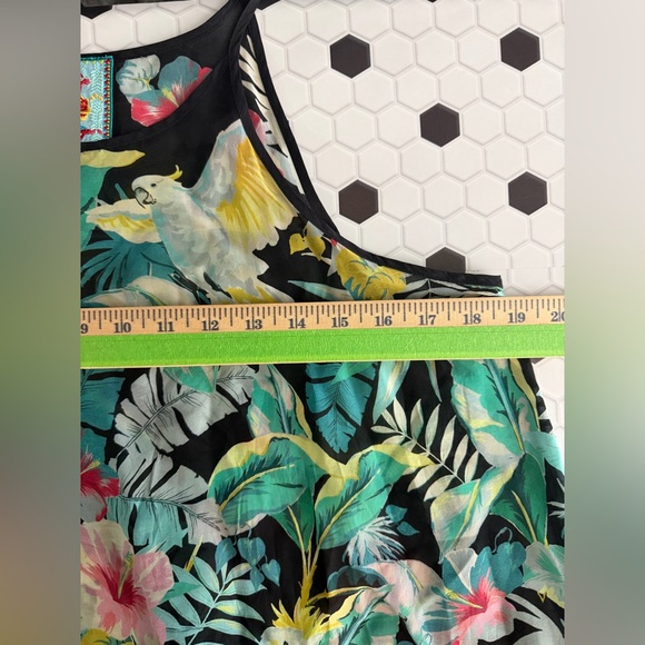 Johnny Was Tropical Botanical Maxi Dress | Resortcore Boho Luxe Island / Size XS - Picture 9 of 10